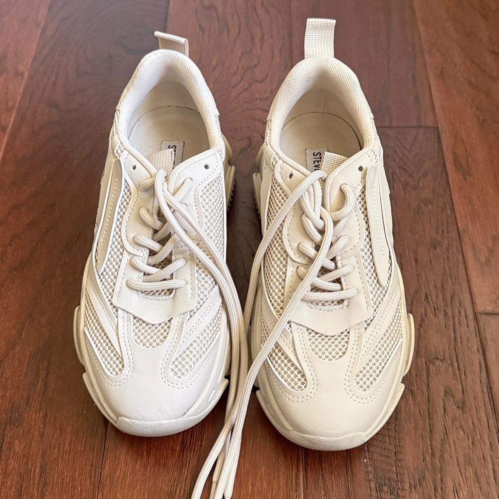 Steve Madden Tan Platform Sneakers - Picture 5 of 7